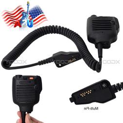 1PCS Shoulder PTT Speaker Mic Multipin Lapel Microphone For 