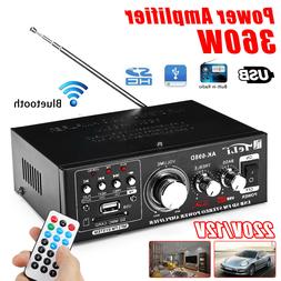 360W Digital HIFI Stereo Audio Amplifier AMP Tuner Radio SD 