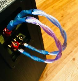 Audiophile CRYSTAL Bi-Wire Speaker Jumpers 9AWG Nakamichi Ba