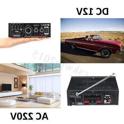 360W Digital Stereo Audio Radio FM Mic Car